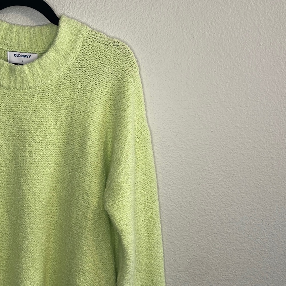 Crew neck tunic sweater
